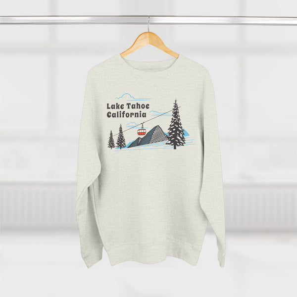 Premium Lake Tahoe, California Sweatshirt Unisex Crewneck, Premium Sweatshirt, Crewneck Jumper, Ski Resort Apparel