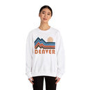 Denver, Colorado Sweatshirt Retro Mountains, Denver Unisex Graphic Crewneck-9