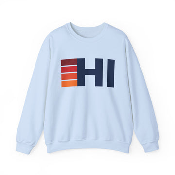 Buy light-blue Hawaii Retro Sweatshirt | Retro Stripes Hawaii