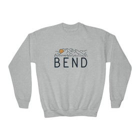 Bend, Oregon Youth Sweatshirt - Unisex Kid's Bend Crewneck Sweatshirt