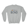 Bend, Oregon Youth Sweatshirt - Unisex Kid's Bend Crewneck Sweatshirt