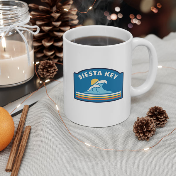 Siesta Key, Florida Mug - Retro 11oz Ceramic Siesta Key Mug