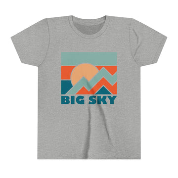Buy athletic-heather Big Sky, Montana Youth T-Shirt - Kids Big Sky Shirt