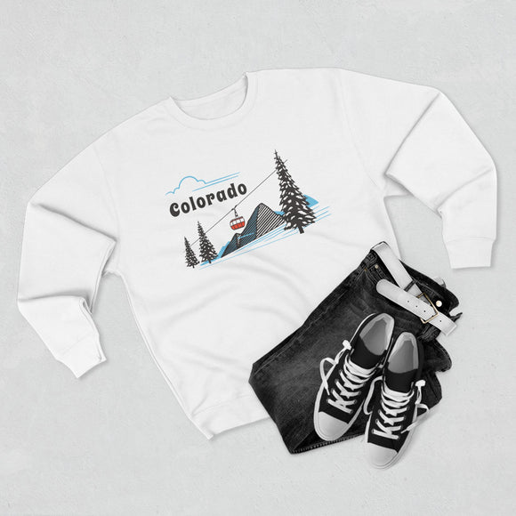 Premium Colorado Sweatshirt Unisex Crewneck, Premium Sweatshirt, Crewneck Jumper, Ski Resort Apparel