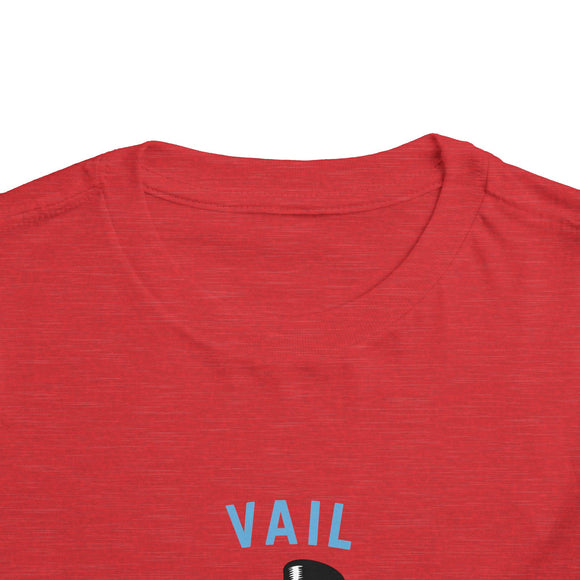 Vail, Colorado Toddler Skiing Snowman Graphic Tee - Kids Vail Shirt