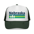 Nebraska Retro Trees Trucker Hat - Vintage Style Nebraska Cap-3
