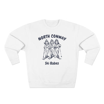 Premium North Conway, New Hampshire Ski Babes Sweatshirt - 0