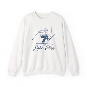 Lake Tahoe, California Sweatshirt - Vintage Skiing Graphic Crewneck