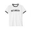 Salt Lake City, Utah Cotton Ringer Graphic Tee - Unisex Salt Lake City T Shirt, Vintage Style Tee, Men's/Women's Tee