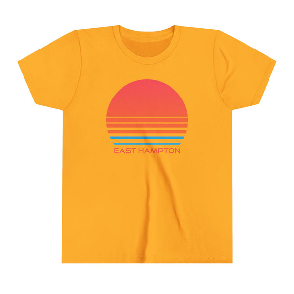 East Hampton, New York Youth Shirt - Retro 80s East Hampton Kid's T-Shirt