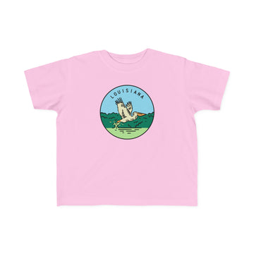 Buy pink Louisiana Toddler T-Shirt - Unisex Toddler Louisiana Shirt