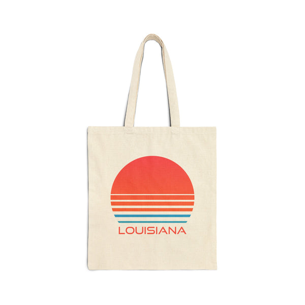 Louisiana Cotton Canvas Louisiana Tote Bag - Retro 80s