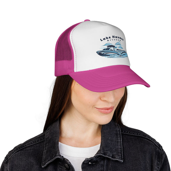 Lake Havasu, Arizona Wakeboard Boat Trucker Hat