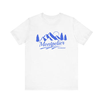 Buy white Montpelier, Vermont T-Shirt - Retro Mountain Unisex Montpelier Shirt