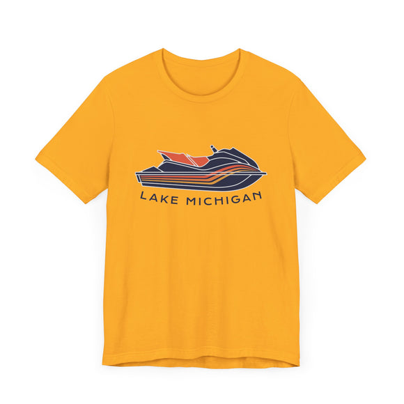 Lake Michigan T Shirt - Jetski Boating Graphic Lake Michigan Tee