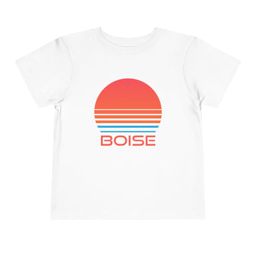 Boise, Idaho Toddler T-Shirt - Retro 80s Toddler Boise Shirt - 0
