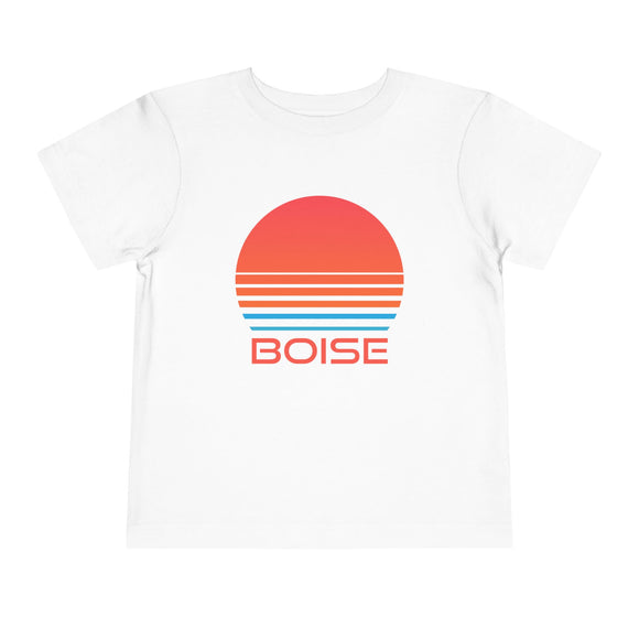 Boise, Idaho Toddler T-Shirt - Retro 80s Toddler Boise Shirt