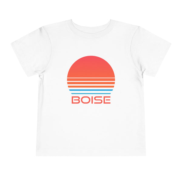 Boise, Idaho Toddler T-Shirt - Retro 80s Toddler Boise Shirt