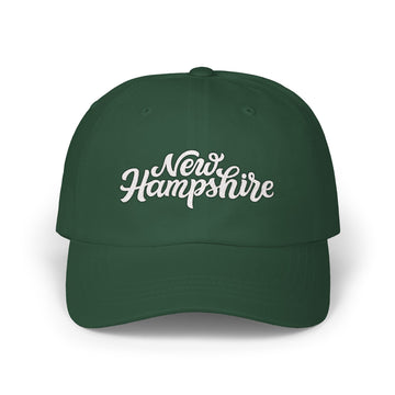 Buy spruce New Hampshire Dad Hat - Embroidered New Hampshire Classic Dad Cap