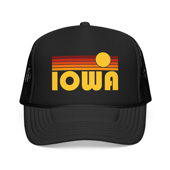 Iowa Retro Sunset Trucker Hat