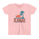 Kauai, Hawaii Youth Shirt - Retro Palm Tree Kauai Kid's T-Shirt-3