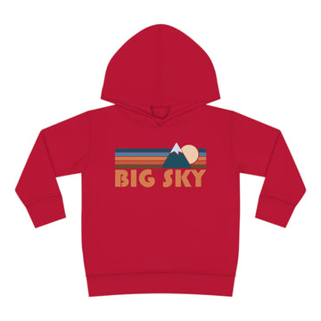 Buy vintage-red Big Sky, Montana Toddler Hoodie - Unisex Big Sky Toddler Sweatshirt