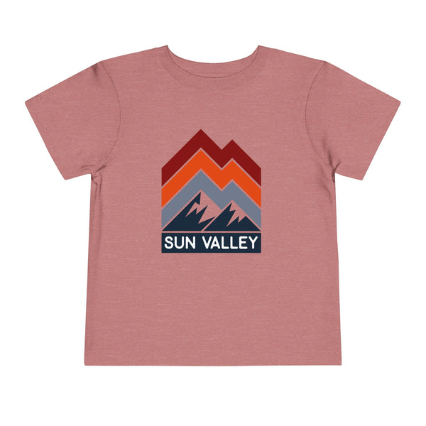 Sun Valley, Idaho Toddler T-Shirt - Retro Palm Tree Toddler Sun Valley Shirt