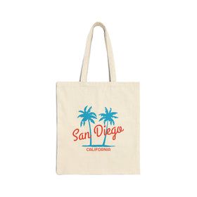 San Diego, California, Cotton Canvas Tote Bag
