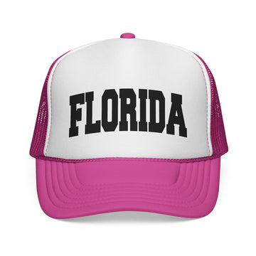 Buy pink Florida Retro Collegiate Style Trucker Hat