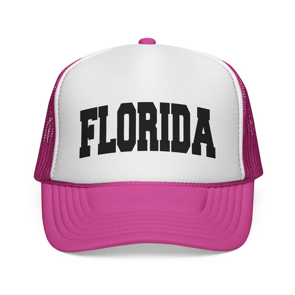 Florida Retro Collegiate Style Trucker Hat