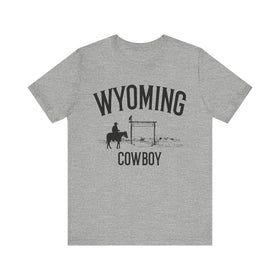 Buy athletic-heather Wyoming Cowboy T Shirt - Wyoming Graphic Tee