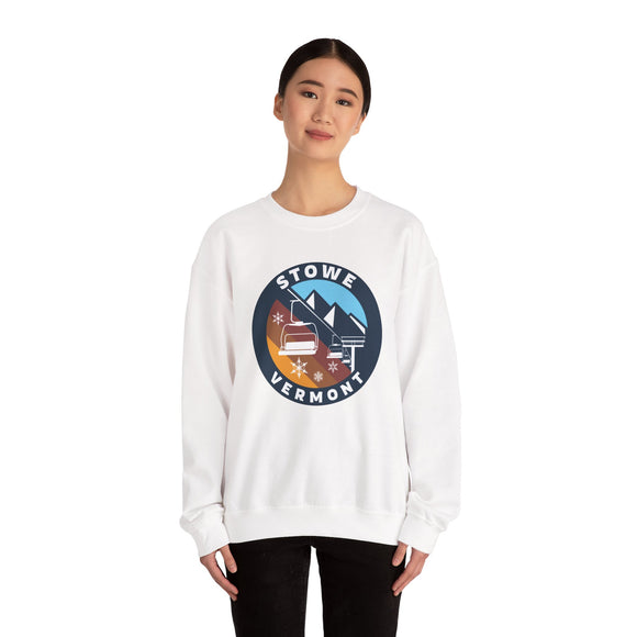 Stowe, Vermont Sweatshirt - Ski Lift Stowe Crewneck Sweatshirt