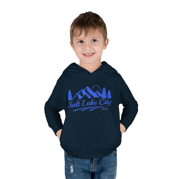 Salt Lake City, Utah Toddler Hoodie - Unisex Mountain Salt Lake City Pullover Sweatshirt, Kids Hooded Jumper, Utah Souvenir