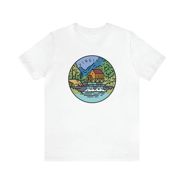 Buy white Virginia T-Shirt - Unisex Virginia Shirt
