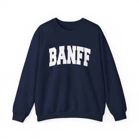Buy navy Banff, Canada Sweatshirt - Unisex Graphic Crewneck