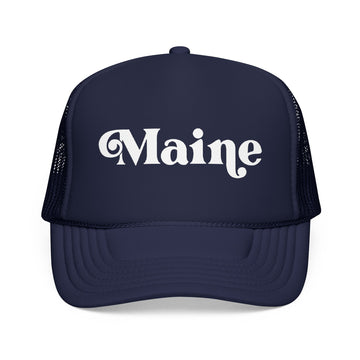 Maine Trucker Hat - Foam Maine Cap