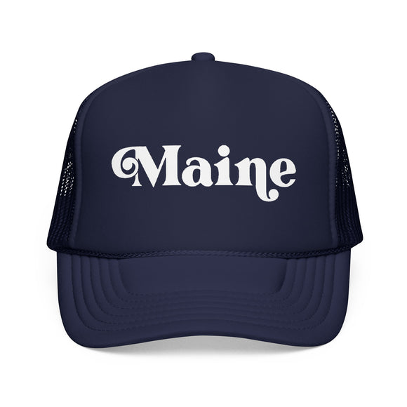 Maine Trucker Hat - Foam Maine Cap