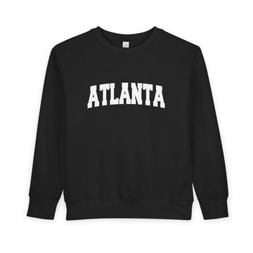 Buy black Atlanta Toddler Sweatshirt - Atlanta Toddler Crewneck Sweatshirt