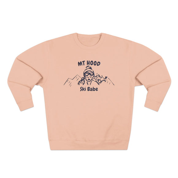 Premium Mt Hood, Oregon Ski Babe Sweatshirt