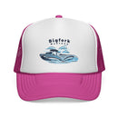Bigfork, Montana Wakeboard Boat Trucker Hat-4