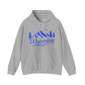 Wyoming Hoodie - Mountain Unisex Wyoming Hoodie Sweatshirt