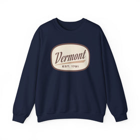 Vermont Sweatshirt - Unisex Retro Vermont Crewneck Sweatshirt