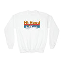Mt Hood, Oregon Youth Sweatshirt - Unisex Kid's Mt Hood Crewneck Sweatshirt-1