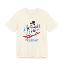 Vermont T Shirt - Ski Snowman Graphic Vermont Tee-2
