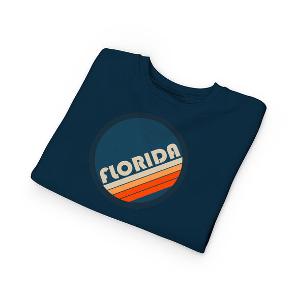 Florida Toddler Sweatshirt - Retro Florida Toddler Crewneck Sweatshirt