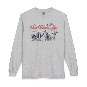 New Hampshire Après-ski Long Sleeve Shirt - Mountain Retro Skiing