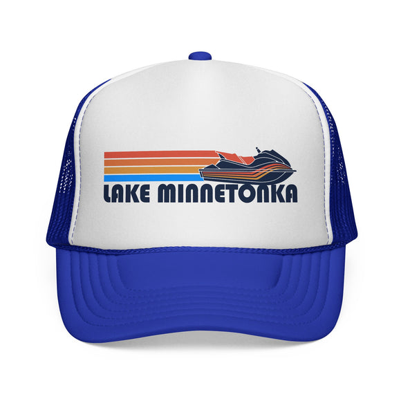 Lake Minnetonka, Minnesota PWC Boating Trucker Hat - Vintage Style Lake Minnetonka Cap