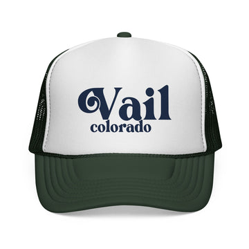 Buy dark-green Vail, Colorado Retro Trucker Hat