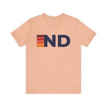 North Dakota Retro Stripes T-Shirt | North Dakota State Tee