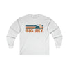 Big Sky, Montana Long Sleeve Shirt - Retro Unisex Big Sky Long Sleeve Tee